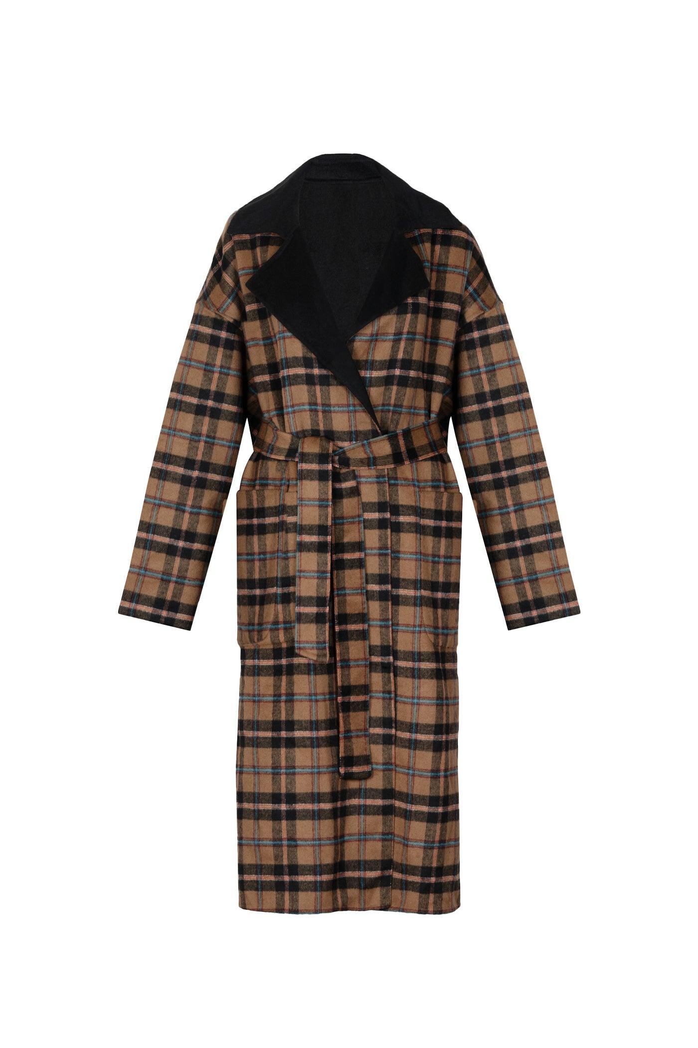 Roberta Trench - Reversible Plaid Product Image