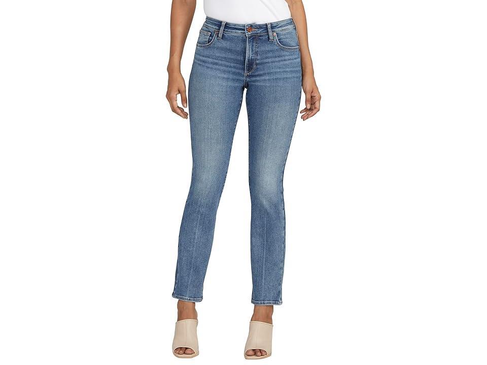 Jag Jeans Forever Stretch Mid Rise Straight Leg (Blue Nile) Women's Jeans Product Image