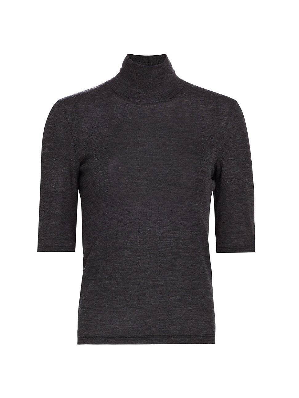 Womens Merino Wool Turtleneck Top product image