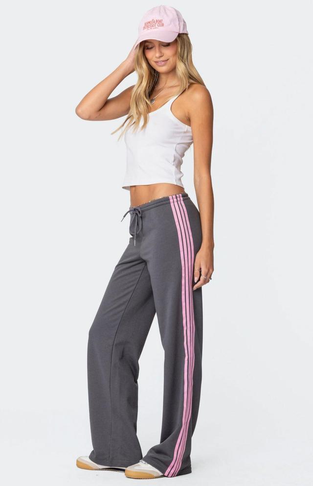 Edikted Women's Averie Contrast Striped Sweatpants Product Image