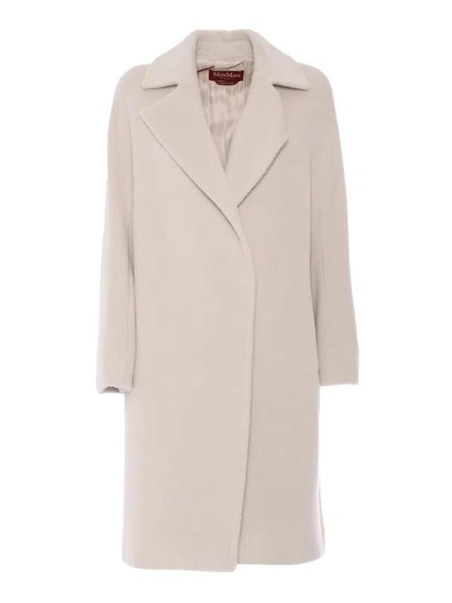 MAX MARA Studio Coat In White Product Image