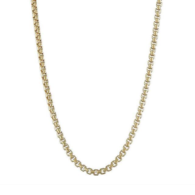 14k Gold Box Chain Necklace, Womens, Size: 18, Yellow Product Image