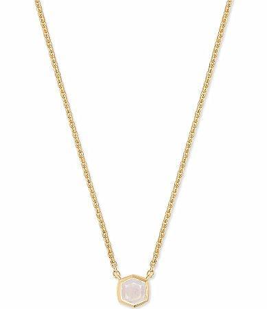 Kendra Scott Davie Pave Sterling Silver Short Pendant Necklace Product Image