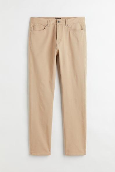 Slim Fit Cotton Twill Pants Product Image