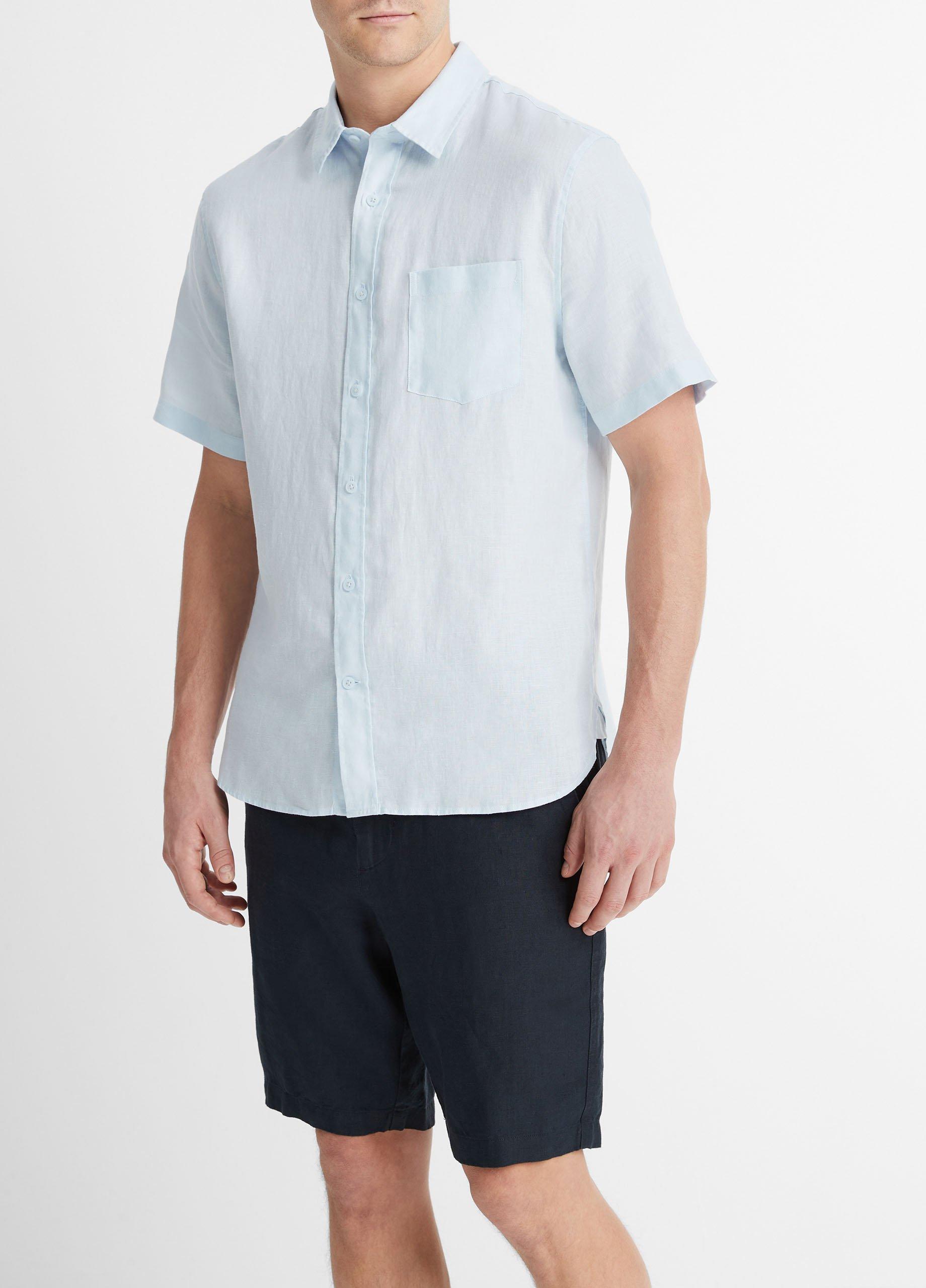 Linen Short-Sleeve Shirt Product Image