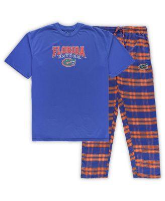 Mens Profile Royal/Orange Florida Gators Big & Tall 2-Pack T-Shirt & Flannel Pants Set Product Image