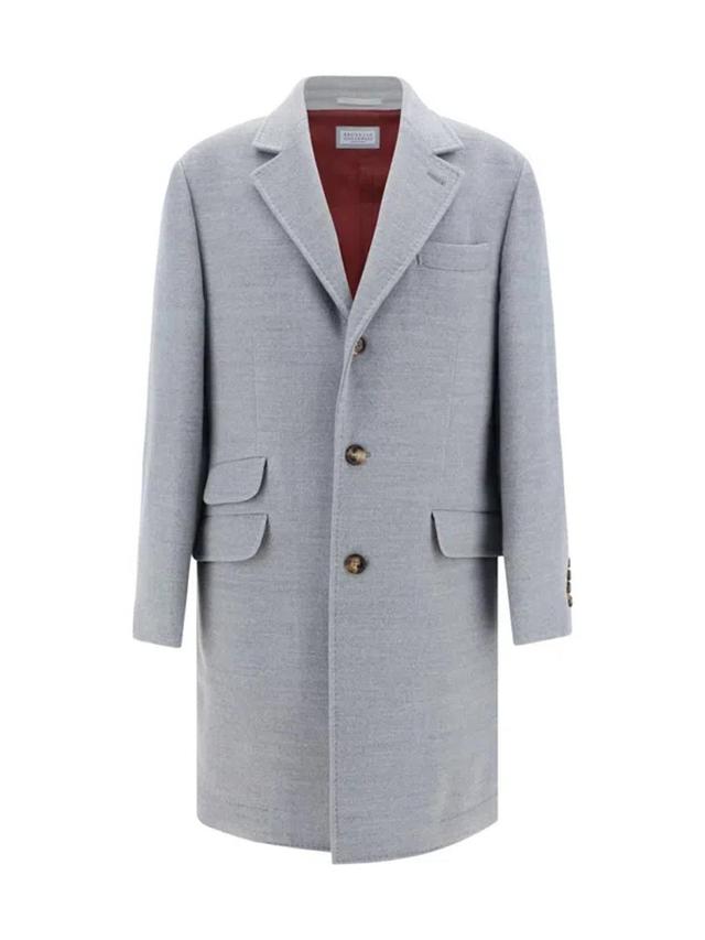 BRUNELLO CUCINELLI Coat In Grey Product Image