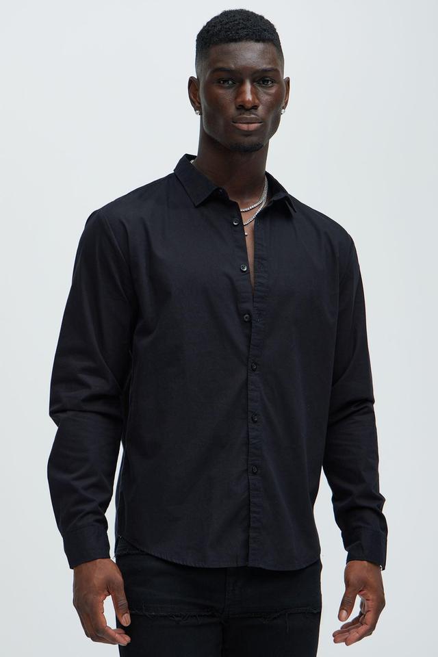 Ryland Button Up Shirt - Black Product Image