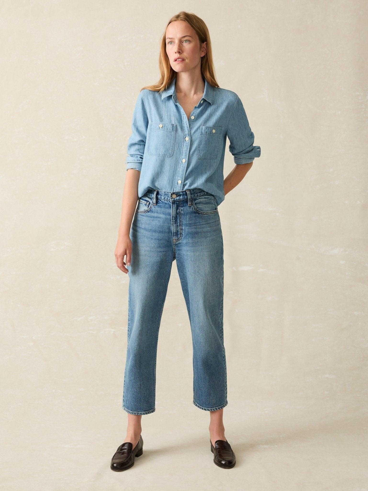 90s Crop Jean - Bluestone Wash Female Product Image