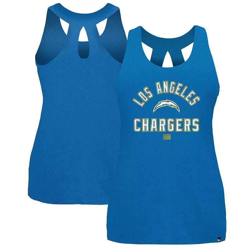 Womens New Era Powder Los Angeles Chargers 2024 NFL Training Camp Tank Top Product Image