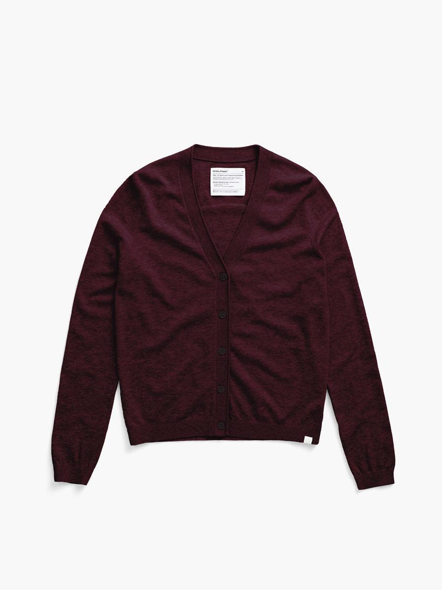 Women's Atlas Air Button-Front Cardigan - Burgundy Product Image