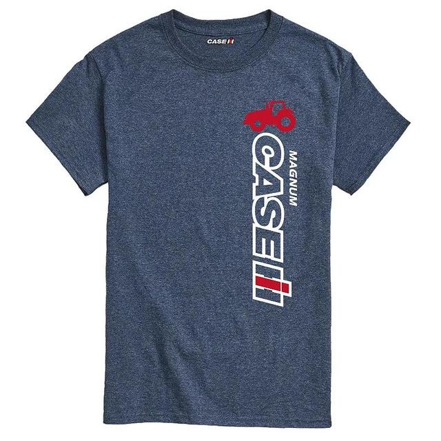 Mens Case IH Vertical Logo Graphic Tee Blue Product Image