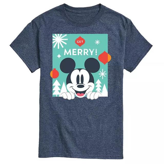 Disneys Mickey Mouse & Friends Mens Christmas Grid Graphic Tee Product Image