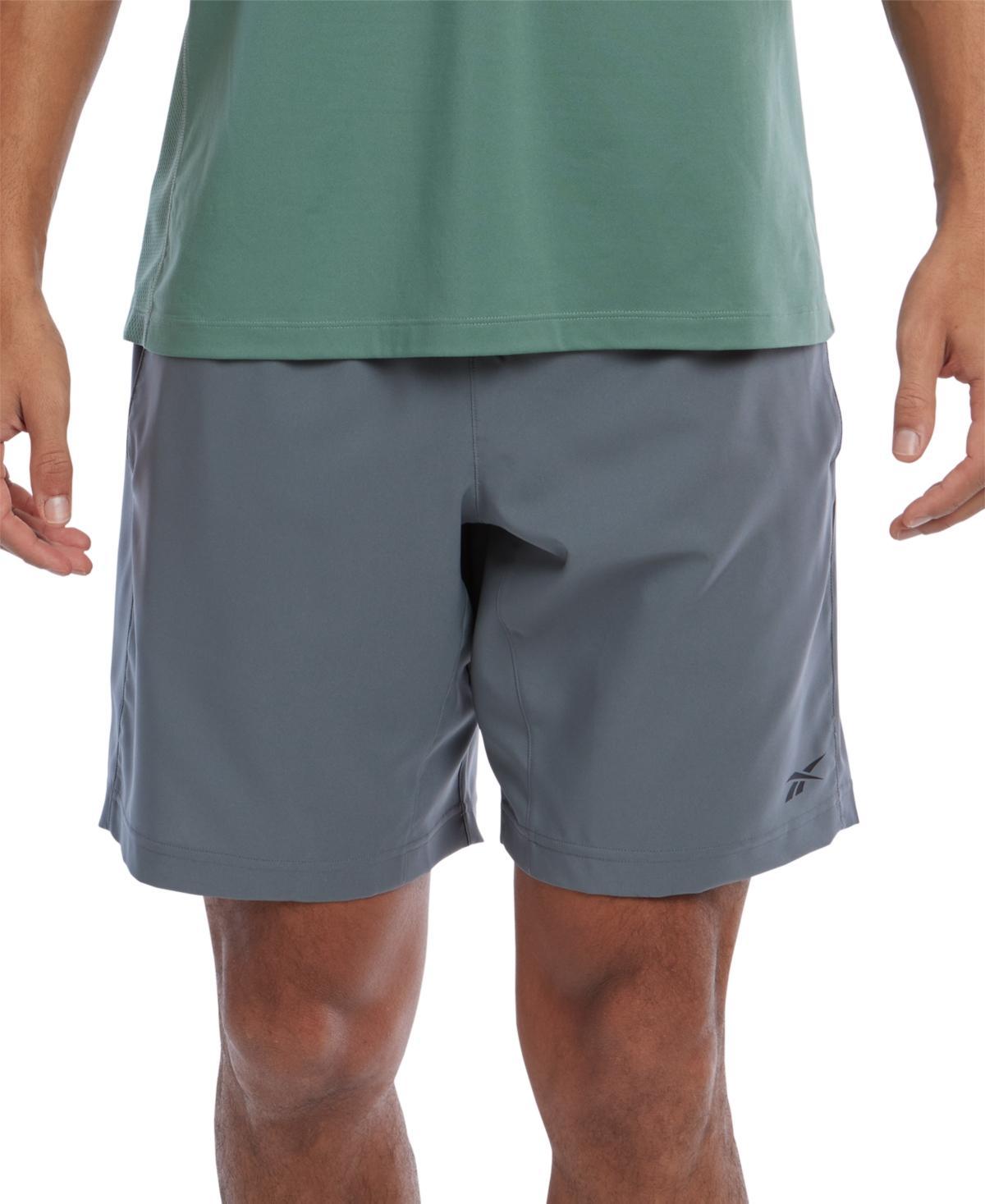 Reebok Mens Regular-Fit Moisture-Wicking 9 Woven Drawstring Shorts Product Image