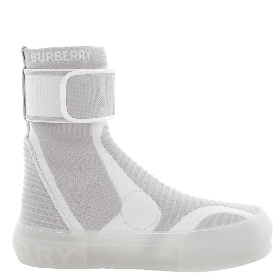 BURBERRY Vanilla Beige Knitted Sub High-top Sock Sneakers Product Image