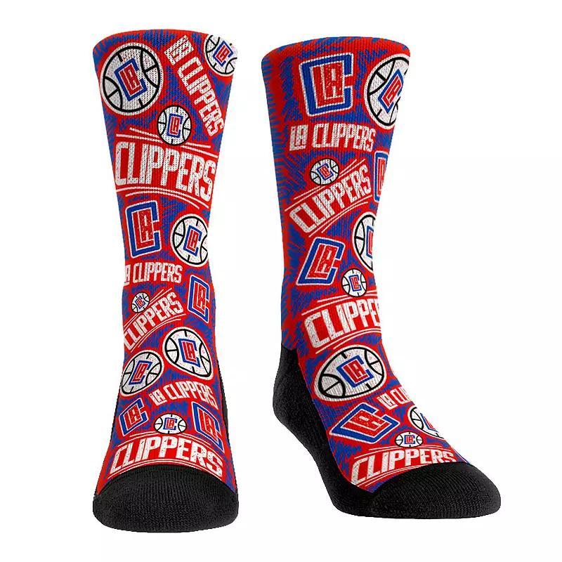 Mens Rock Em Socks LA Clippers Sketch Crew Socks Product Image