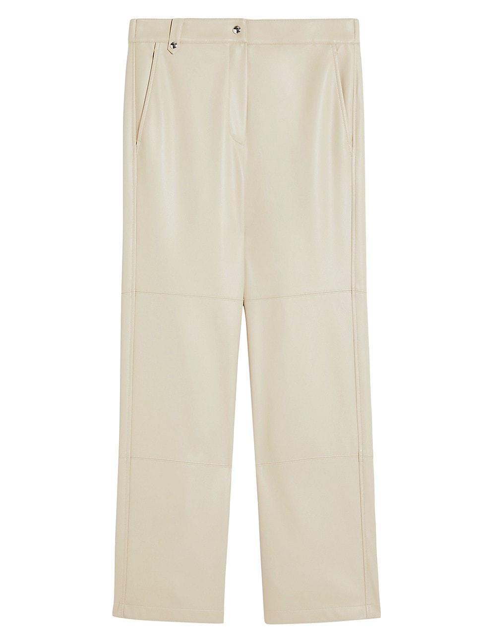 Womens Struzzo Faux-Leather Crop Pants Product Image