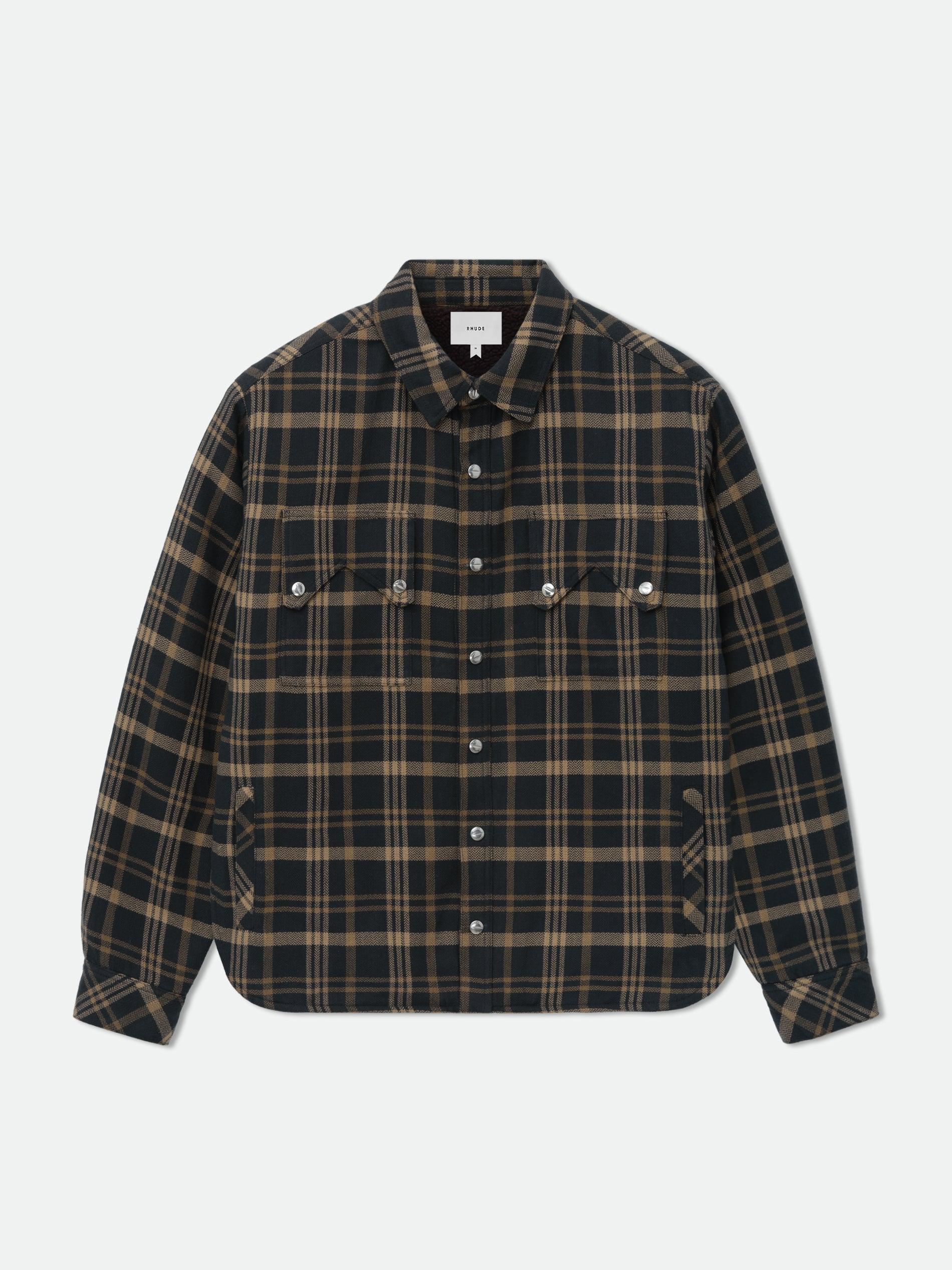 FLANNEL SHERPA OVERSHIRT Male Product Image