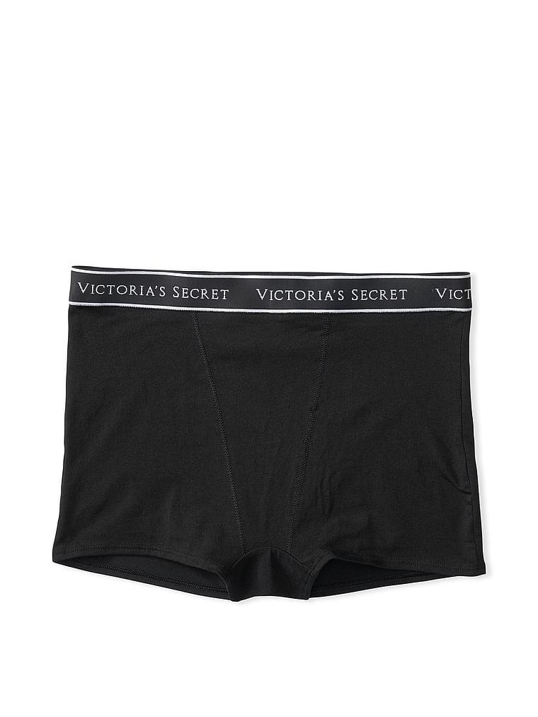 Logo Cotton High-Waist Boyshort Panty Product Image