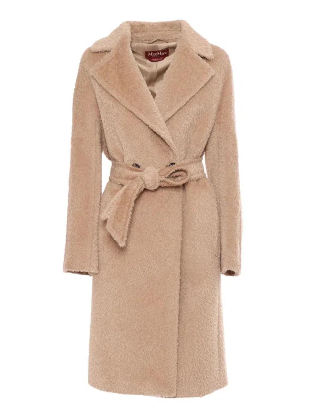 MAX MARA Galante Camel Coat In Beige Product Image