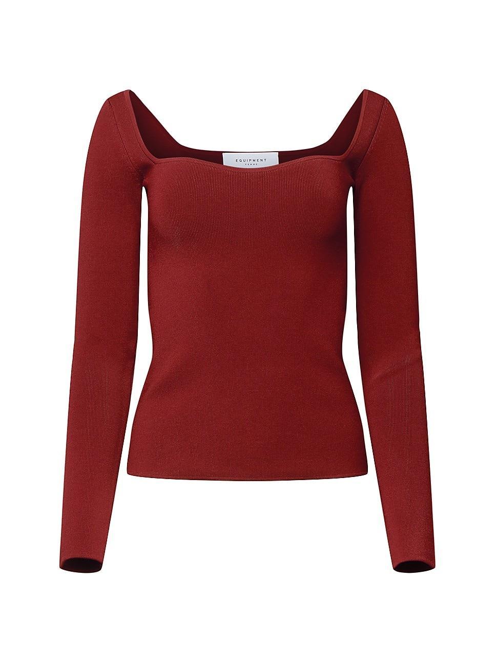 Equipment Esmerelda Long Sleeve Rib Sweater Product Image