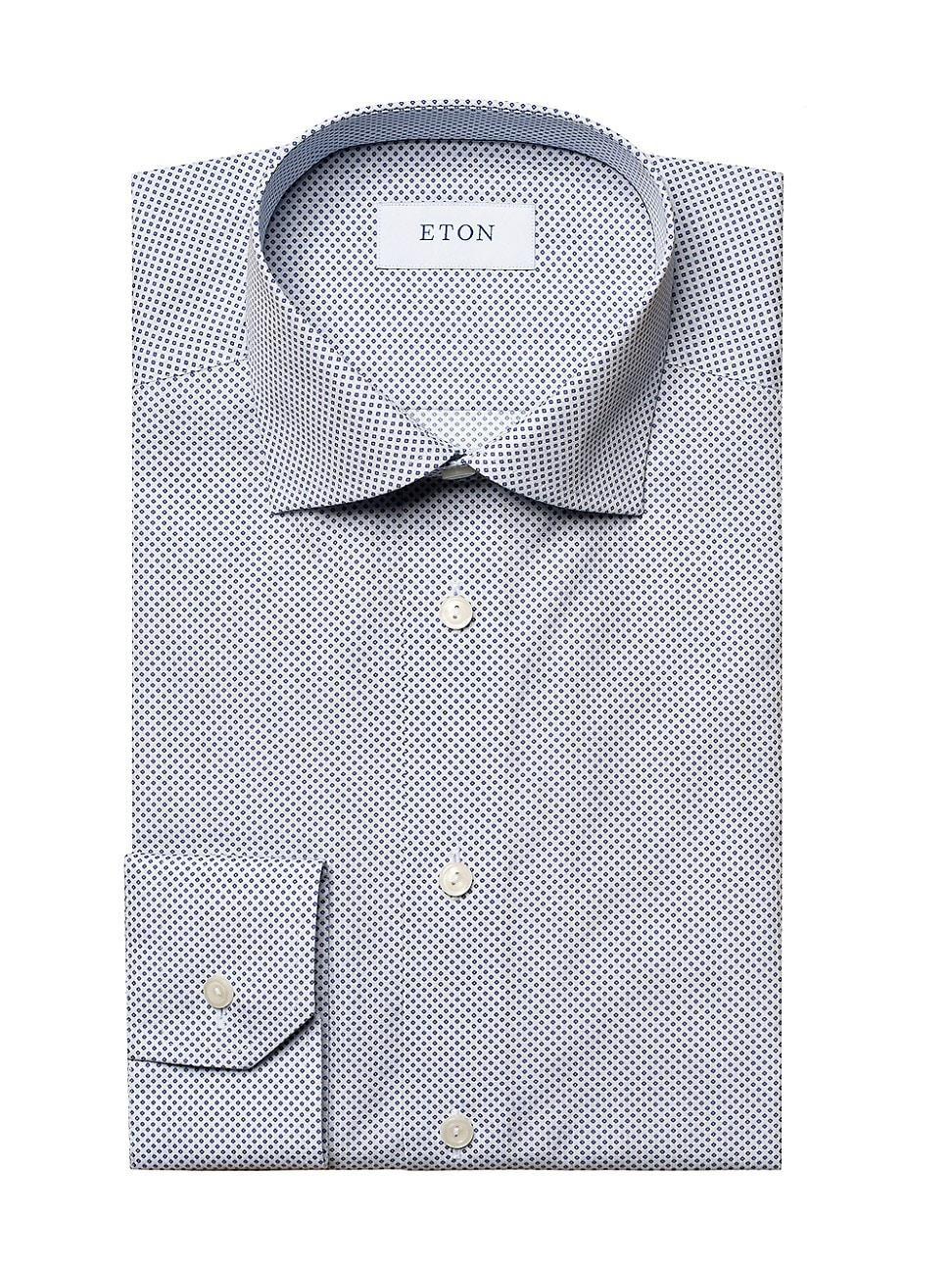 Mens Slim-Fit Micro Print Shirt Product Image