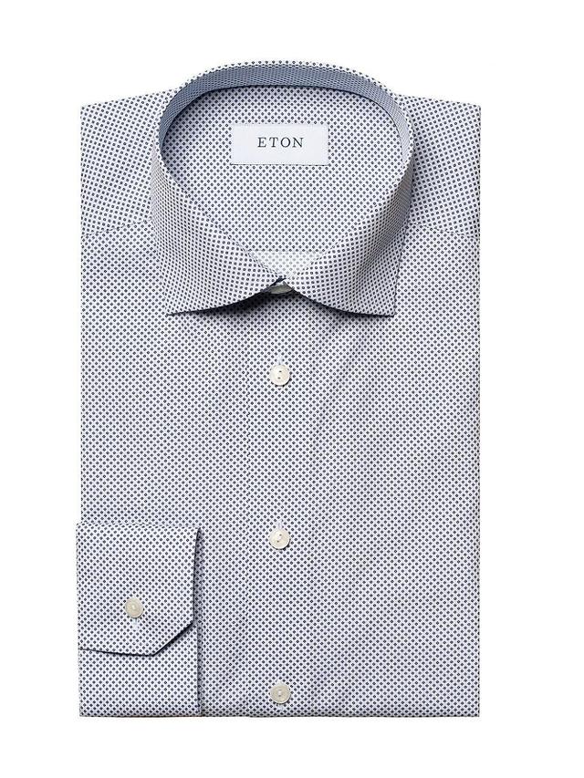 Mens Slim-Fit Micro Print Shirt Product Image