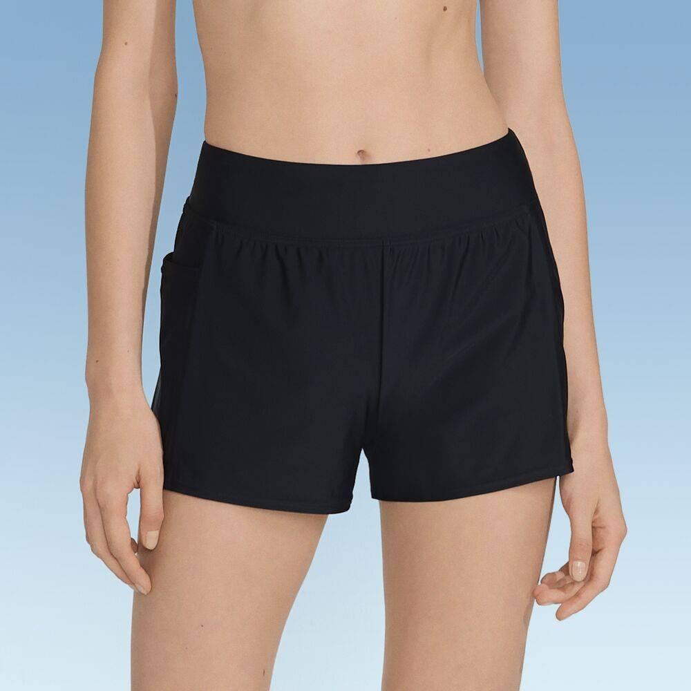 Lands End Womens Knit Swim Shorts - Black Product Image