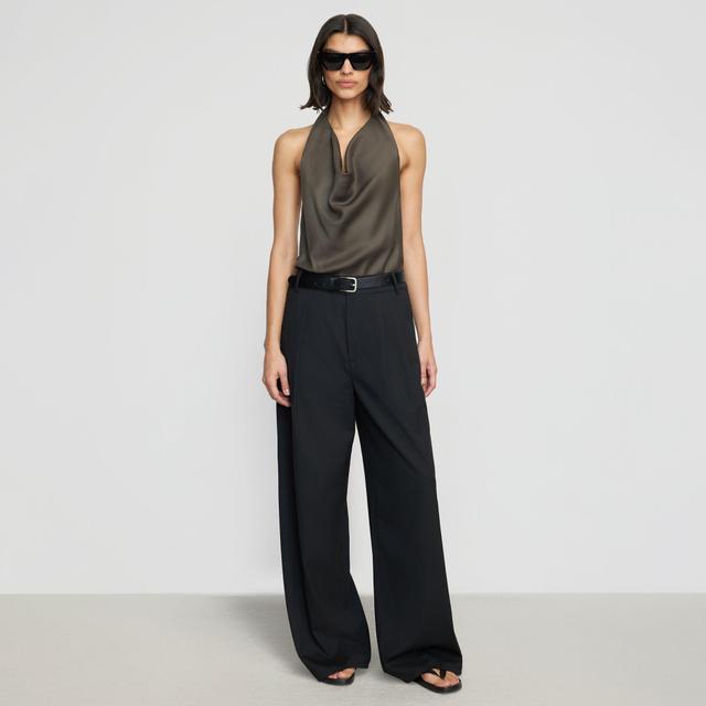 Chance Cowl-Neck Halter Blouse Product Image