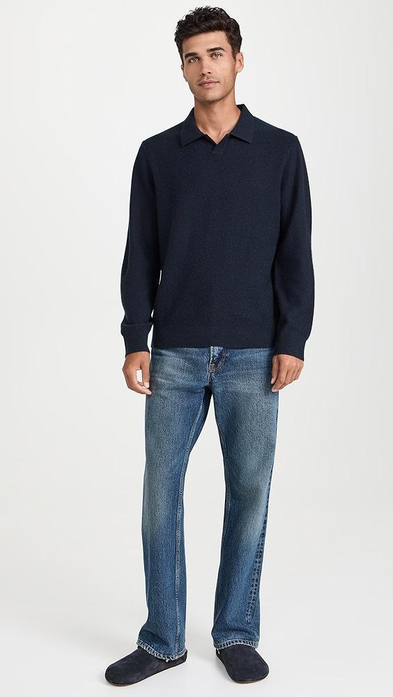 Vince Boiled Cashmere Johnny Collar Sweater | Shopbop Product Image