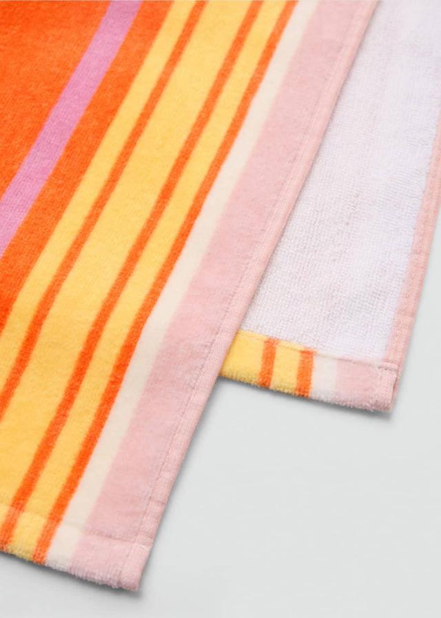 MANGO - 100% cotton striped beach towel - One size - Women Product Image