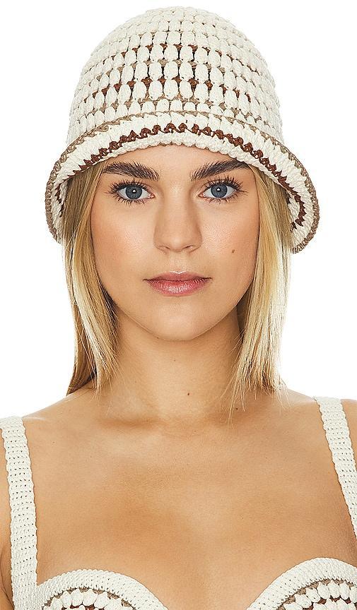 Lovers and Friends Mara Crochet Hat in Ivory Natural Product Image