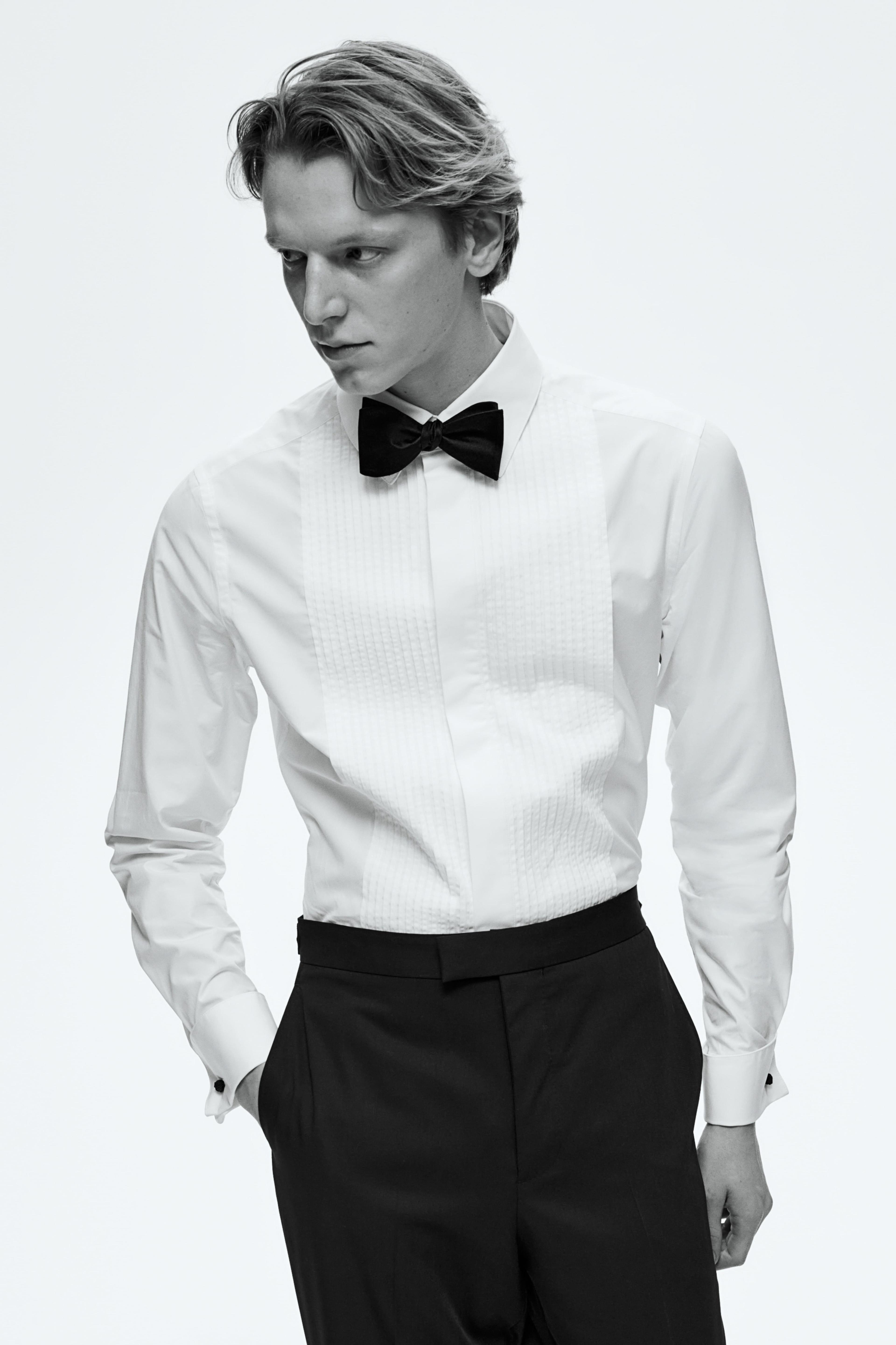 Slim Fit Tuxedo Shirt Product Image