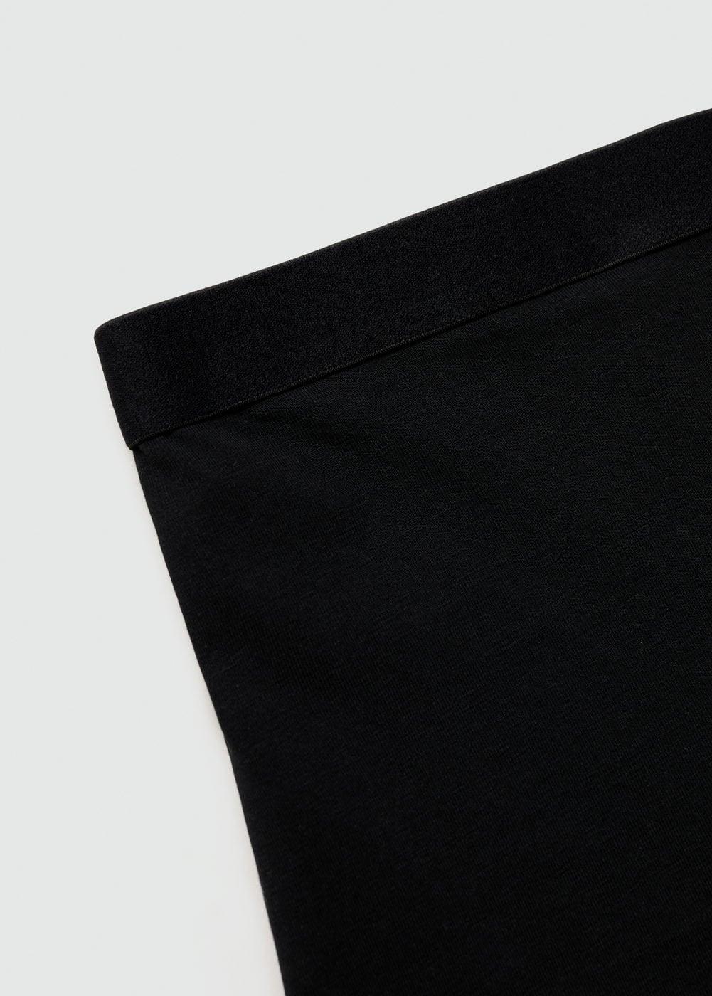 3-pack of black cotton boxer shorts - Men | MANGO USA Product Image