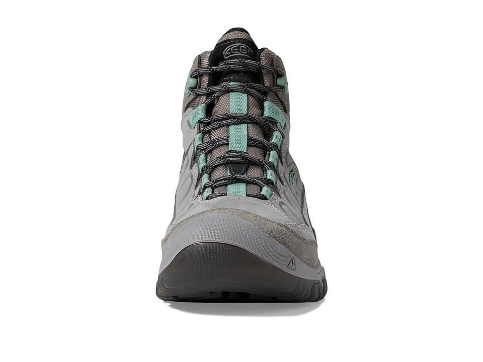 KEEN Targhee 4 Mid Height Durable Comfortable Waterproof (Alloy/Granite Green) Women's Climbing Shoes Product Image