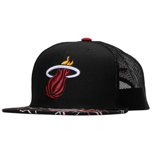 Mitchell & Ness Mens Miami Heat Mitchell & Ness Heat Storm Season Trucker Hat - Mens Product Image