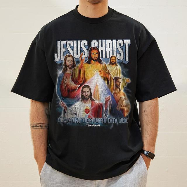 Sopula Vintage Jesus Christ Graphic Oversized Tee Product Image