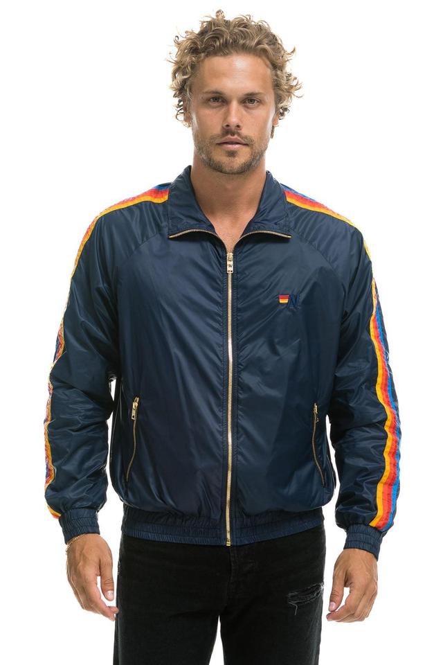 MEN'S 4 STRIPE WINDBREAKER - NAVY Male Product Image