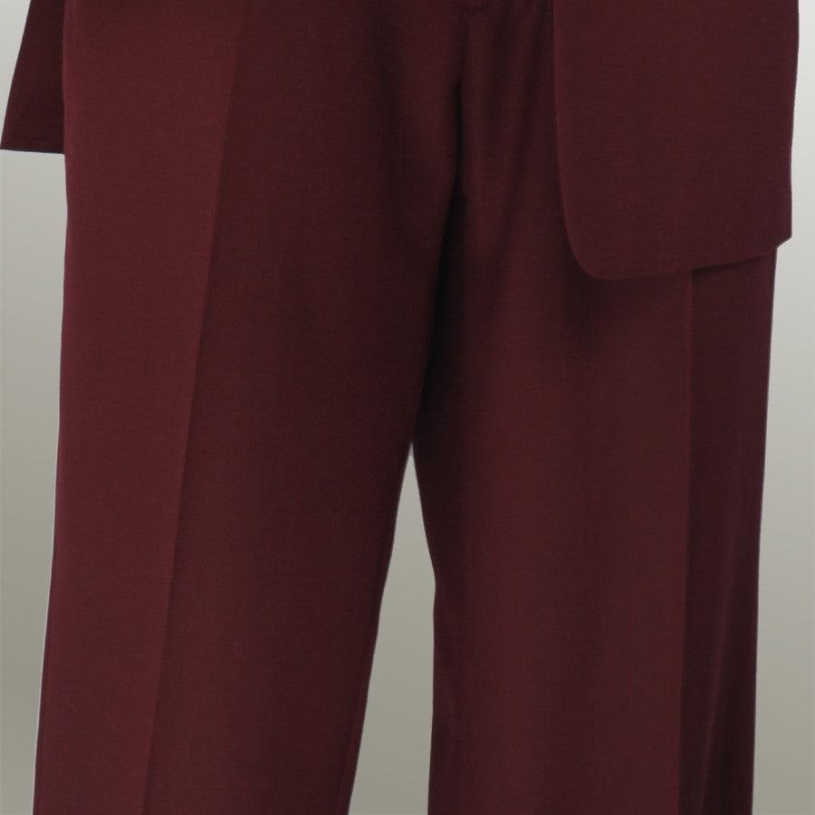 Monte Carlo Collection - Regular Fit 2 Piece 2 Button Textured Weave Burgundy Product Image