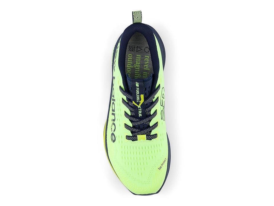 New Balance FuelCell SuperComp Trail (Bleached Lime Glo/NB Navy) Women's Shoes Product Image