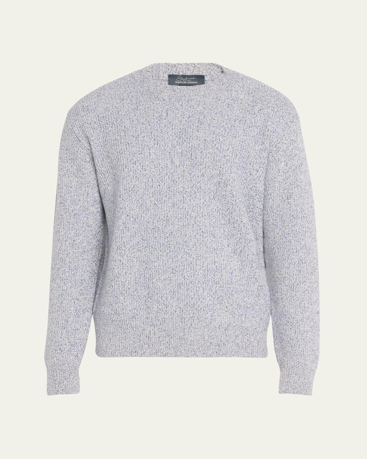 Mens Watercolor Twist Cashmere Crewneck Sweater Product Image