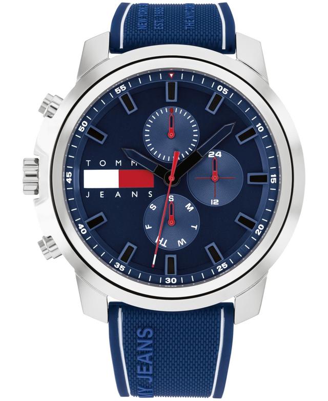 Tommy Hilfiger Men's TJ Casual Watch with Blue Silicone Strap Product Image