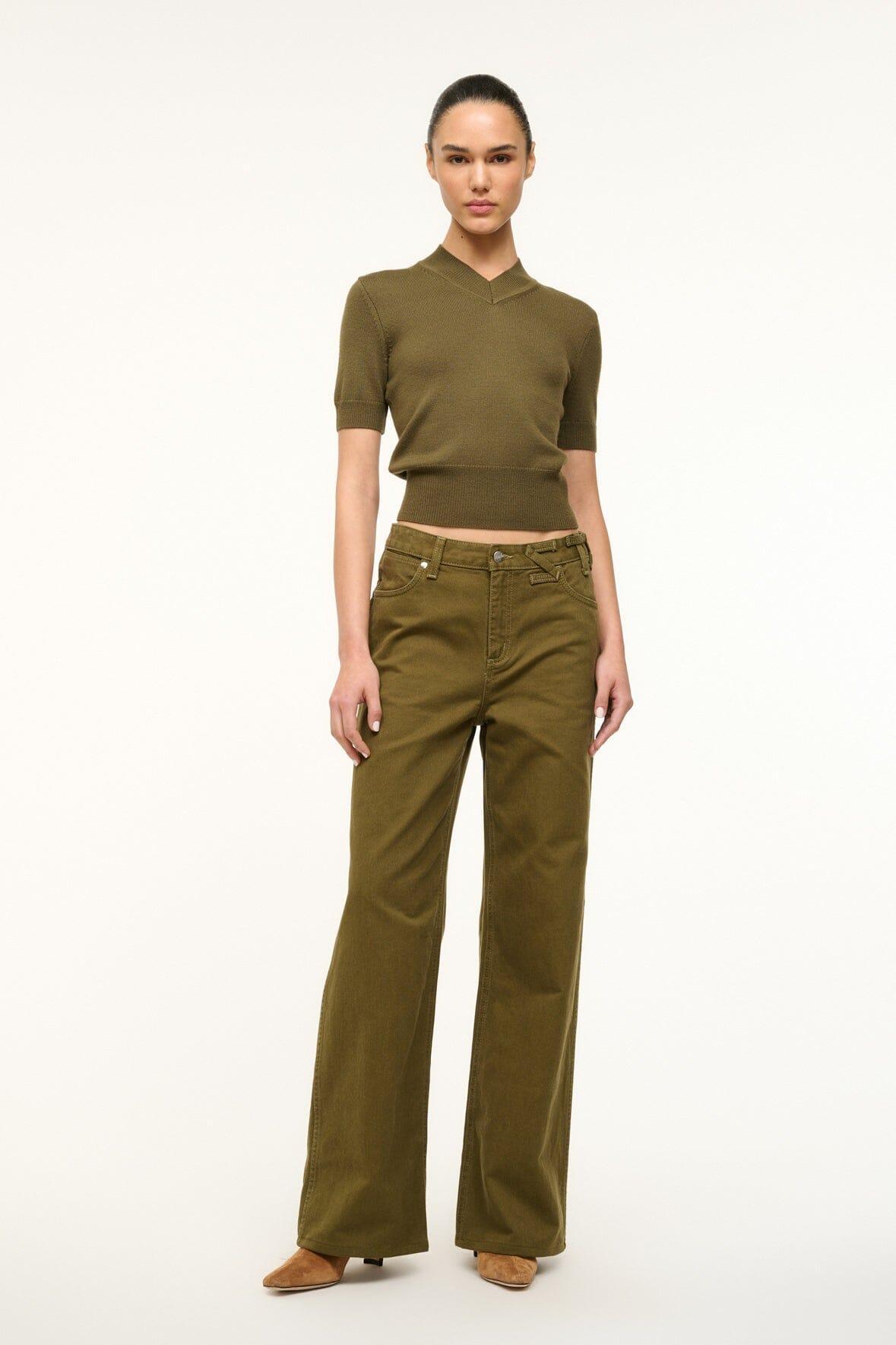 STAUD + WRANGLER THE LOOSE JEAN | SERGEANT GREEN product image