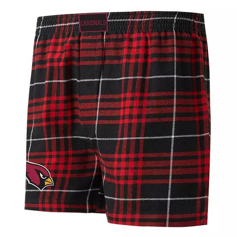 Mens Concepts Sport /Cardinal Arizona Cardinals Concord Flannel Boxers Product Image