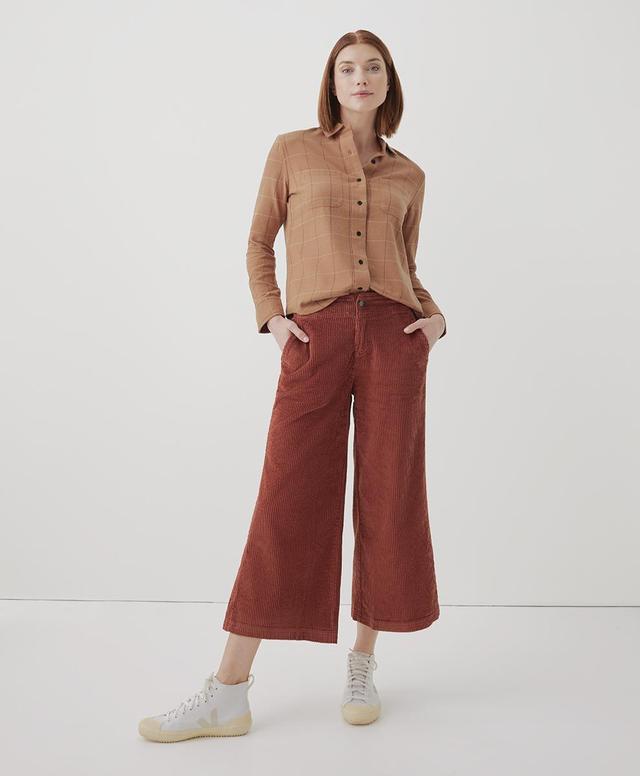 Womens Classic Corduroy Wide Leg Pant M Product Image