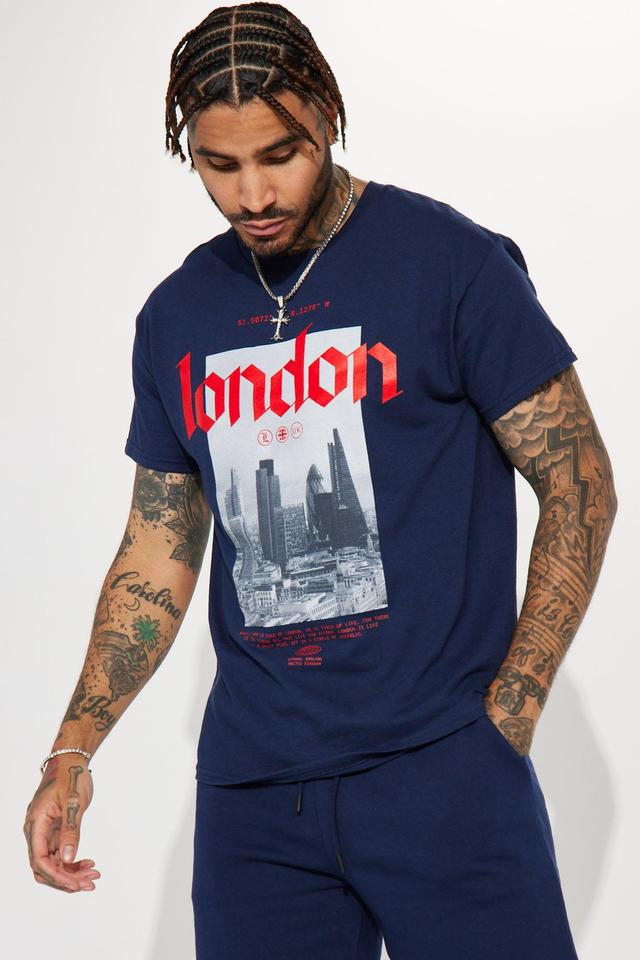 London Short Sleeve Tee - Navy Product Image