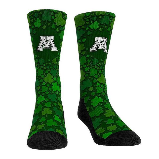 Rock Em Socks Minnesota Golden Gophers St. Patricks Day Shamrock Crew Socks, Mens Product Image