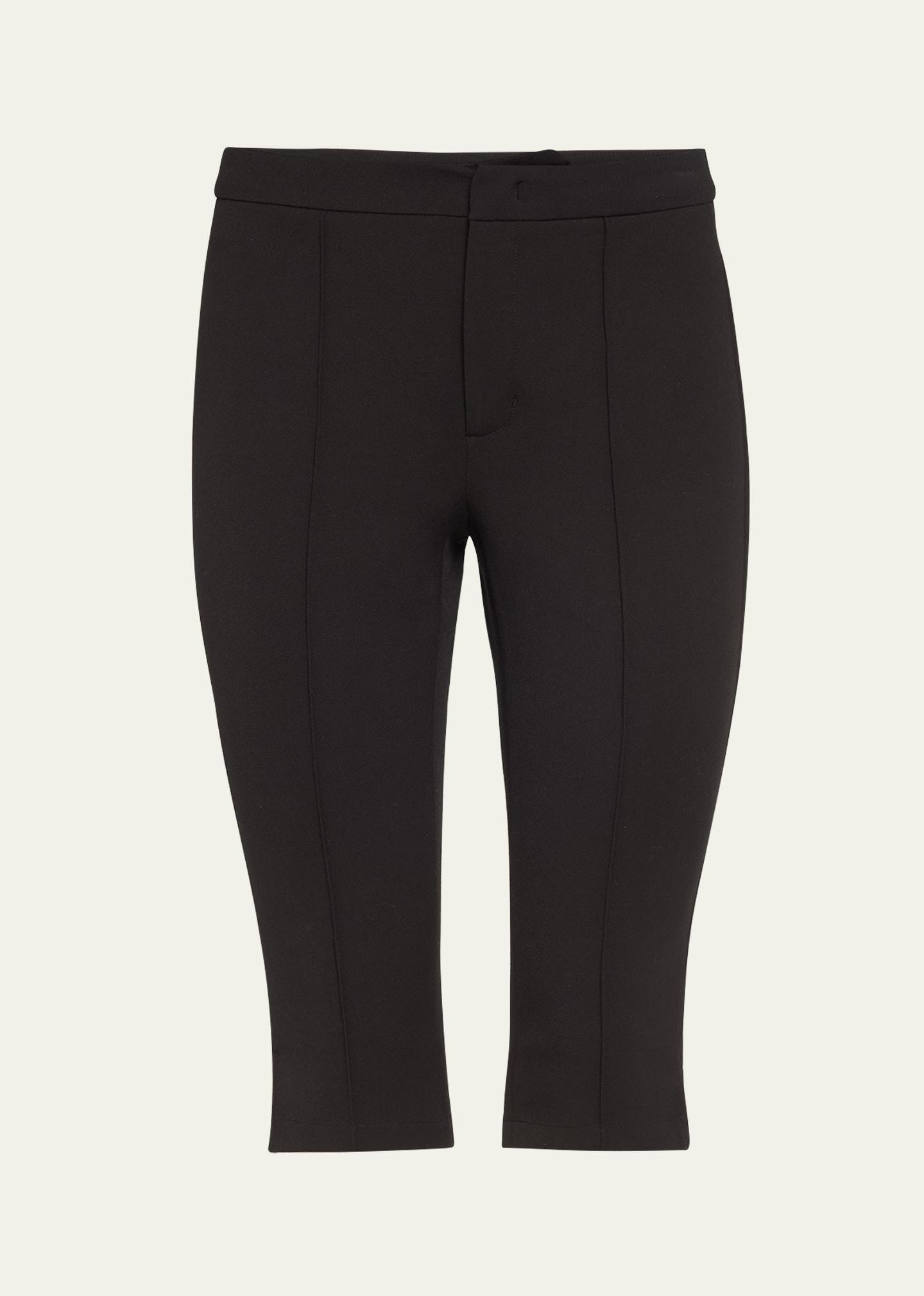 Slim Fit Capris Black Product Image