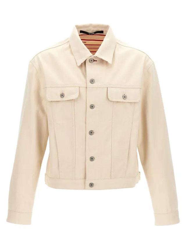 JACQUEMUS La Veste De-nîmes Jacket In White Product Image