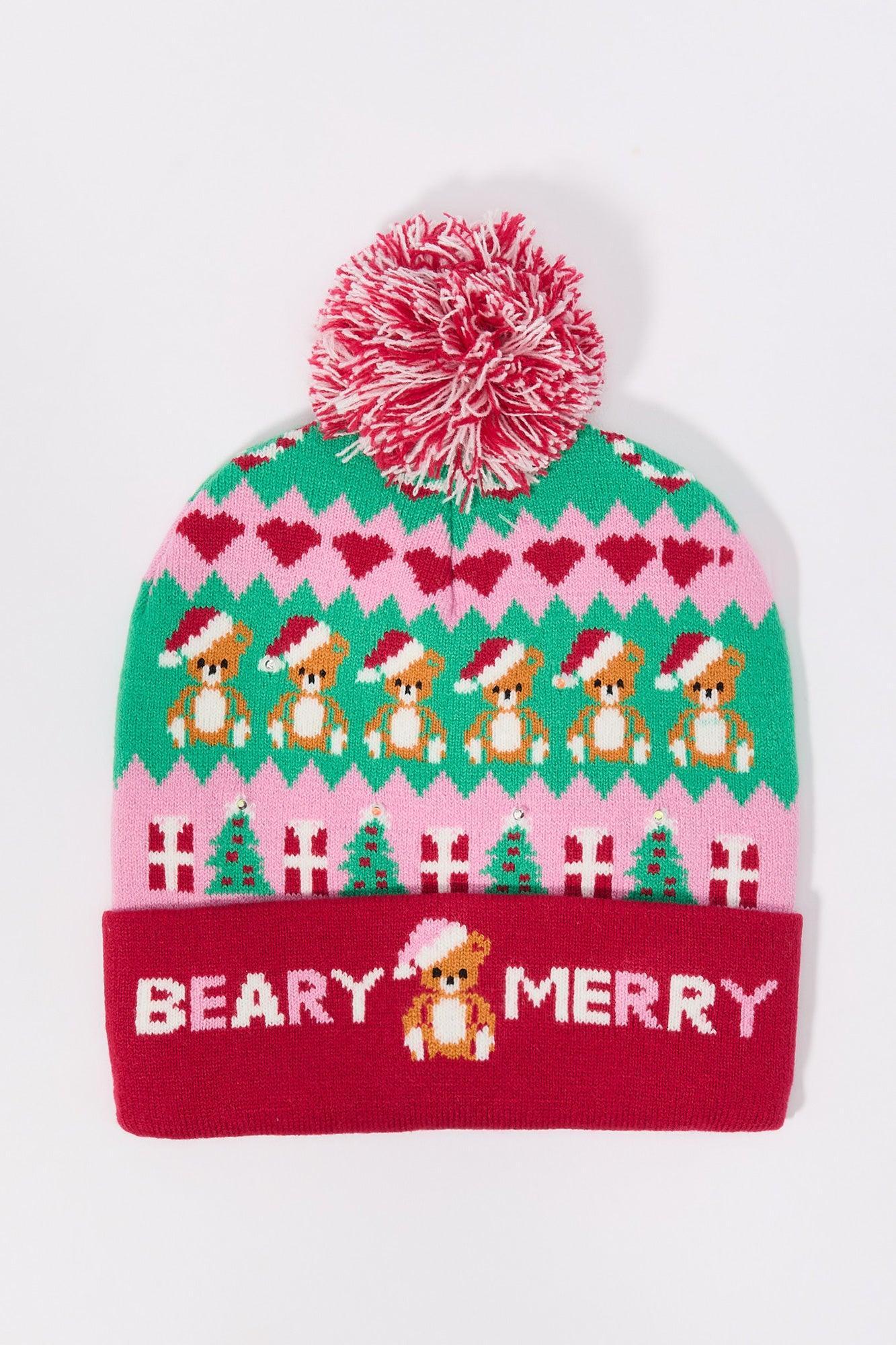 Christmas Light Up Beanie Female Product Image